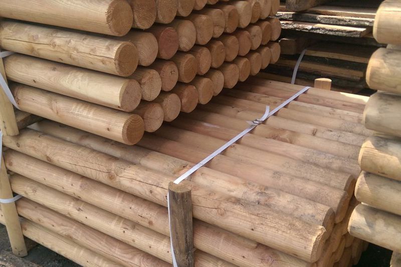 D pali recinzione super liscio 10x10x130 cm Siberia larice montanti in legno 